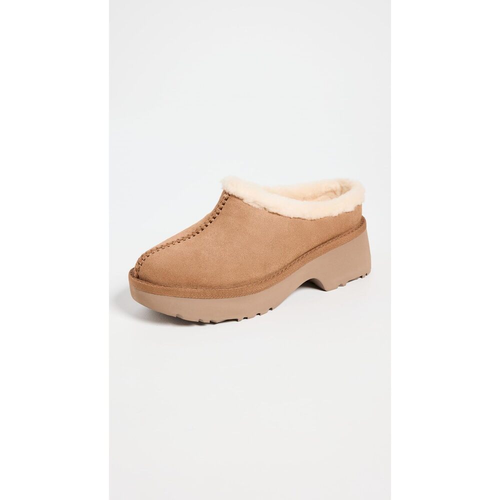 UGG Women's New Heights Cozy Clog Shoe Chestnut 9 - Picture 7 of 11